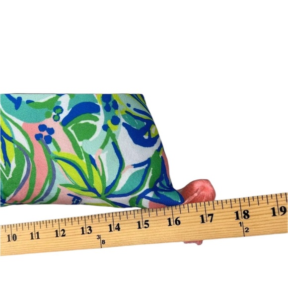 Lilly Pulitzer Pillow 16x16 Feline Good Throw Beach Floral Tropical Florida - Picture 4 of 5